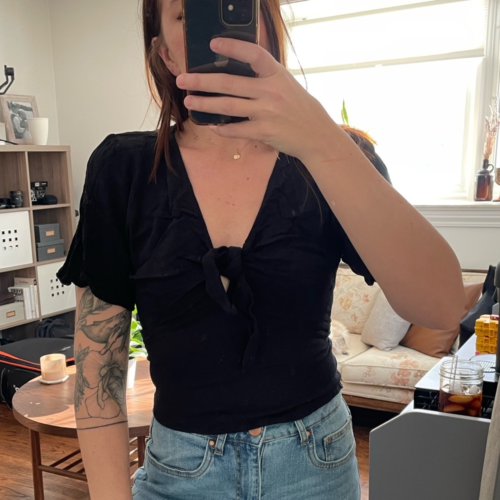 Abercrombie and Fitch Black Bodysuit